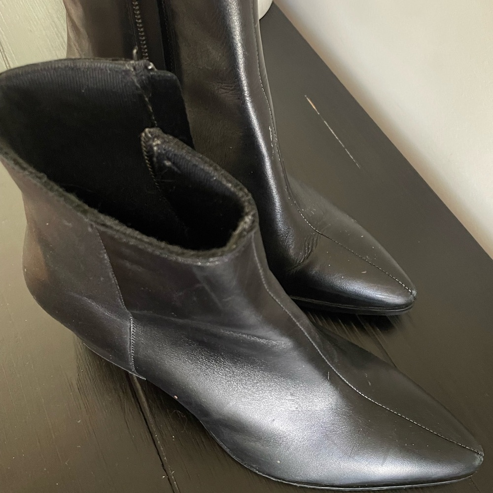 Heeled 70s inspired ankle boots